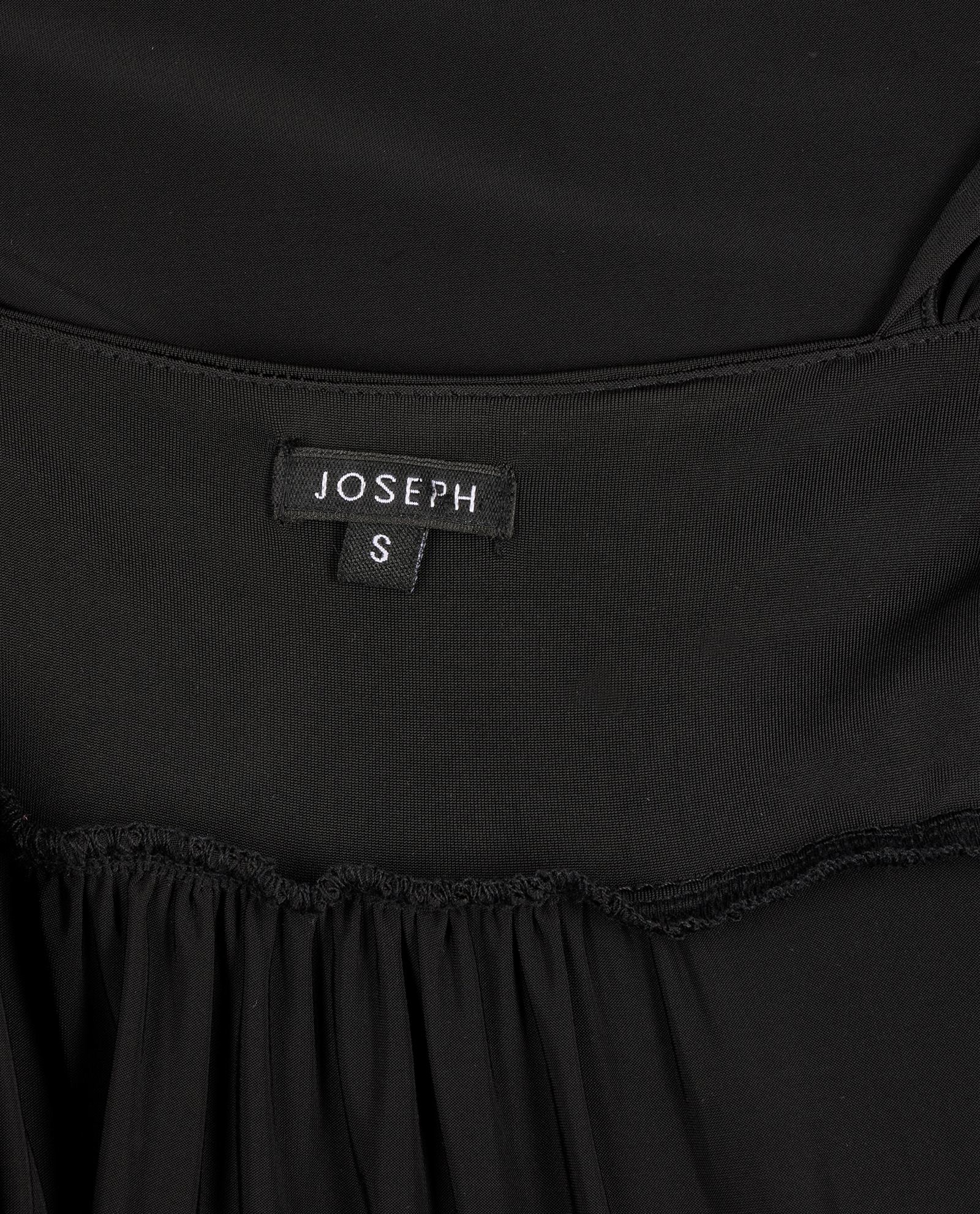 Joseph Long Belted Dress, &pound;110, Clothing, Black, Polyester (Polymer), Other view