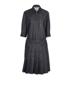 Fendi Two Piece Denim Dress, Cotton, Blue, UK8, 3*