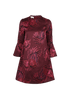 Stella McCartney Floral Jacquard Dress, &pound;110, Clothing, Purple, Wool, Front view