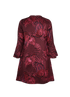 Stella McCartney Floral Jacquard Dress, &pound;110, Clothing, Purple, Wool, Back view
