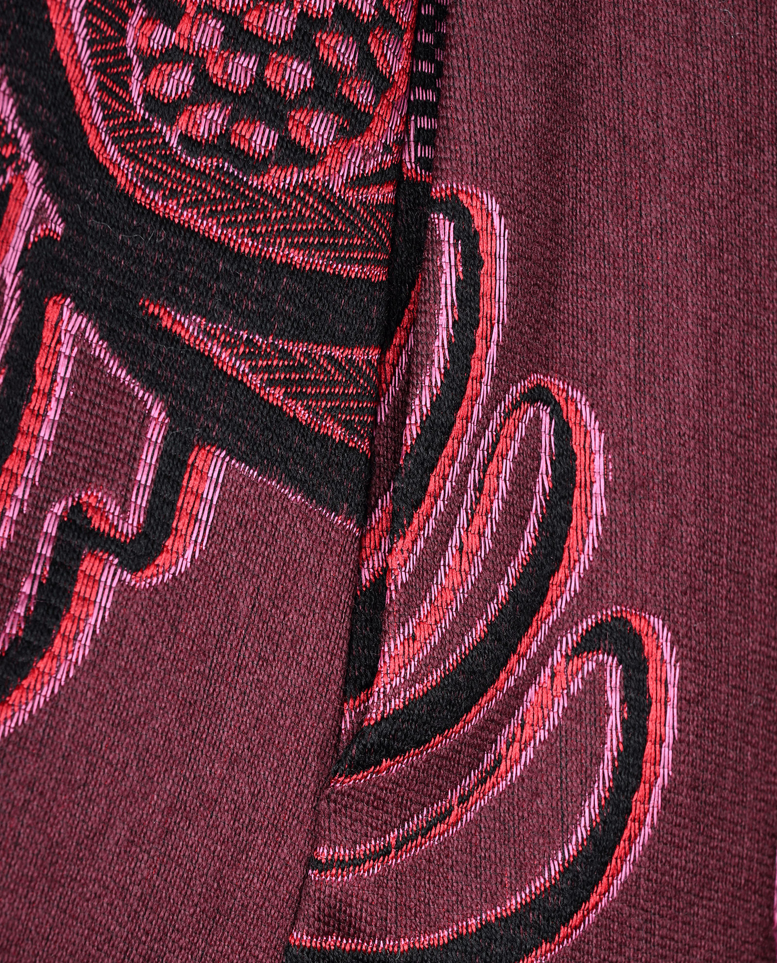 Stella McCartney Floral Jacquard Dress, &pound;110, Clothing, Purple, Wool, Other view