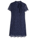 Valentino L'Amour Lace Dress, &pound;240, Clothing, Blue, Cotton/Viscose, Front view