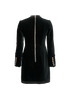 Balmain Double Breasted Blazer Dress, £450, Clothing, Black, Cotton, Back view