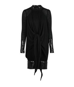 Chanel Sequined Dress, Cashmere, Black, UK 6, 3*