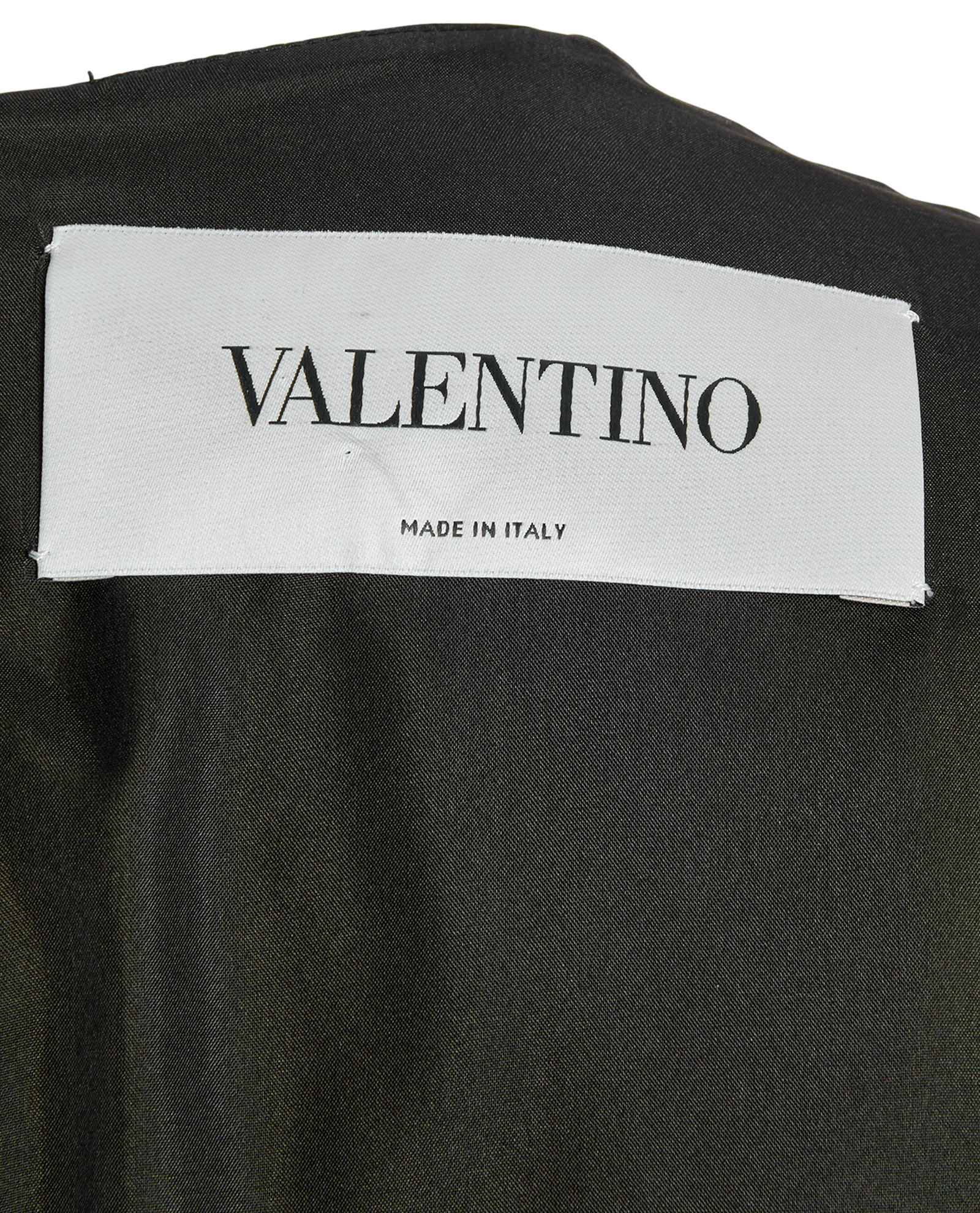 Valentino Garavani Rockstud Scallop Dress, &pound;295, Clothing, Black/White, Silk/Wool, Other view