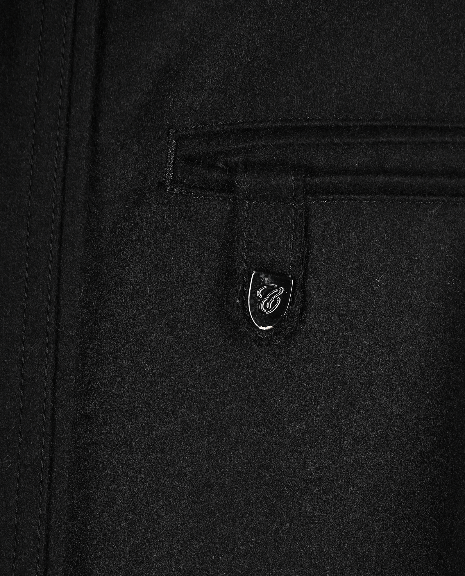 Chloe Band-Collar Button-Up Dress, &pound;160, Clothing, Black, Wool, Other view