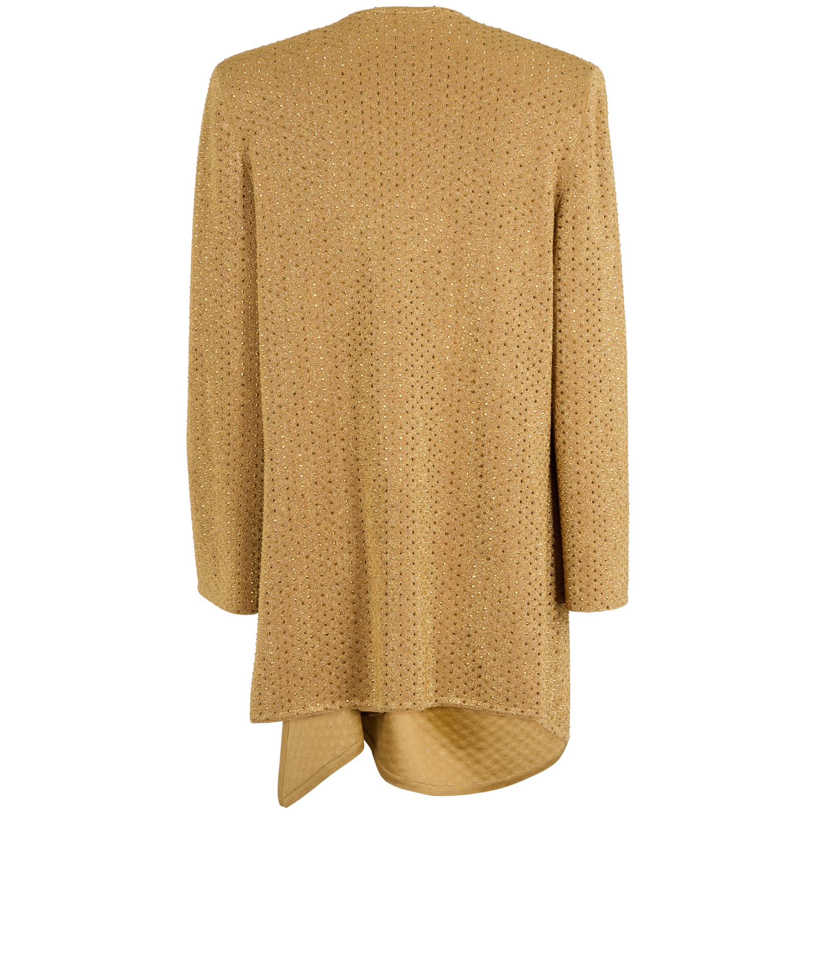 Gucci Nojum Embellished Shoulder Pad Dress, &pound;410, Clothing, Gold, Viscose, Back view