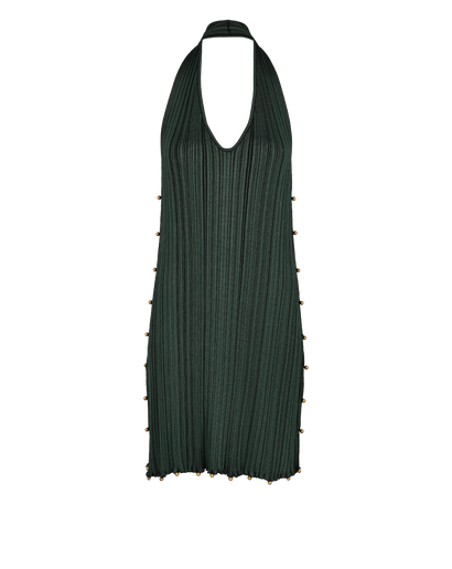 Bottega Veneta Halter-Neck Dress, &pound;295, Clothing, Green, Polyester (Polymer)/Viscose, Front view