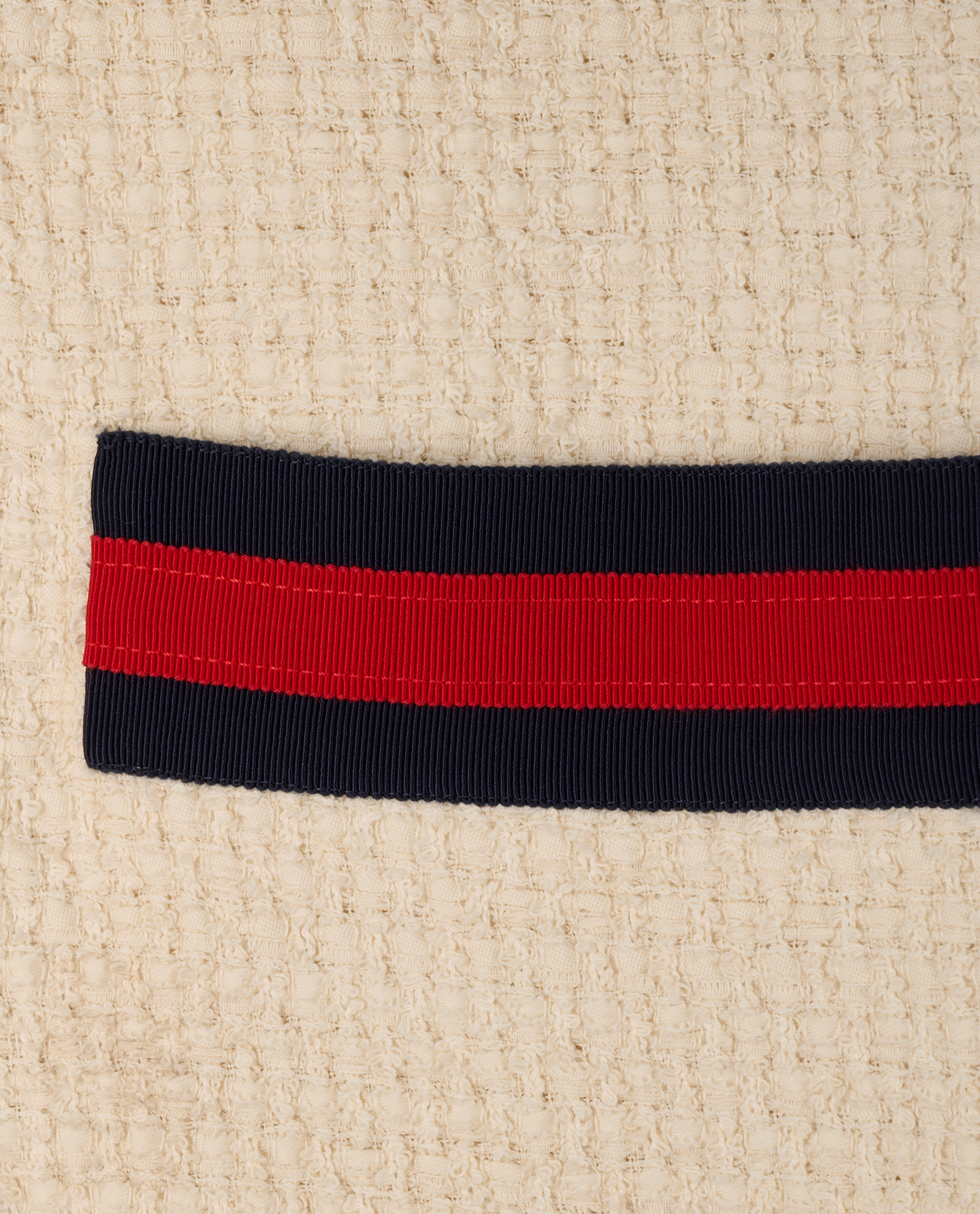 Gucci Striped V Neck Dress, &pound;395, Clothing, Cream, Cotton, Other view