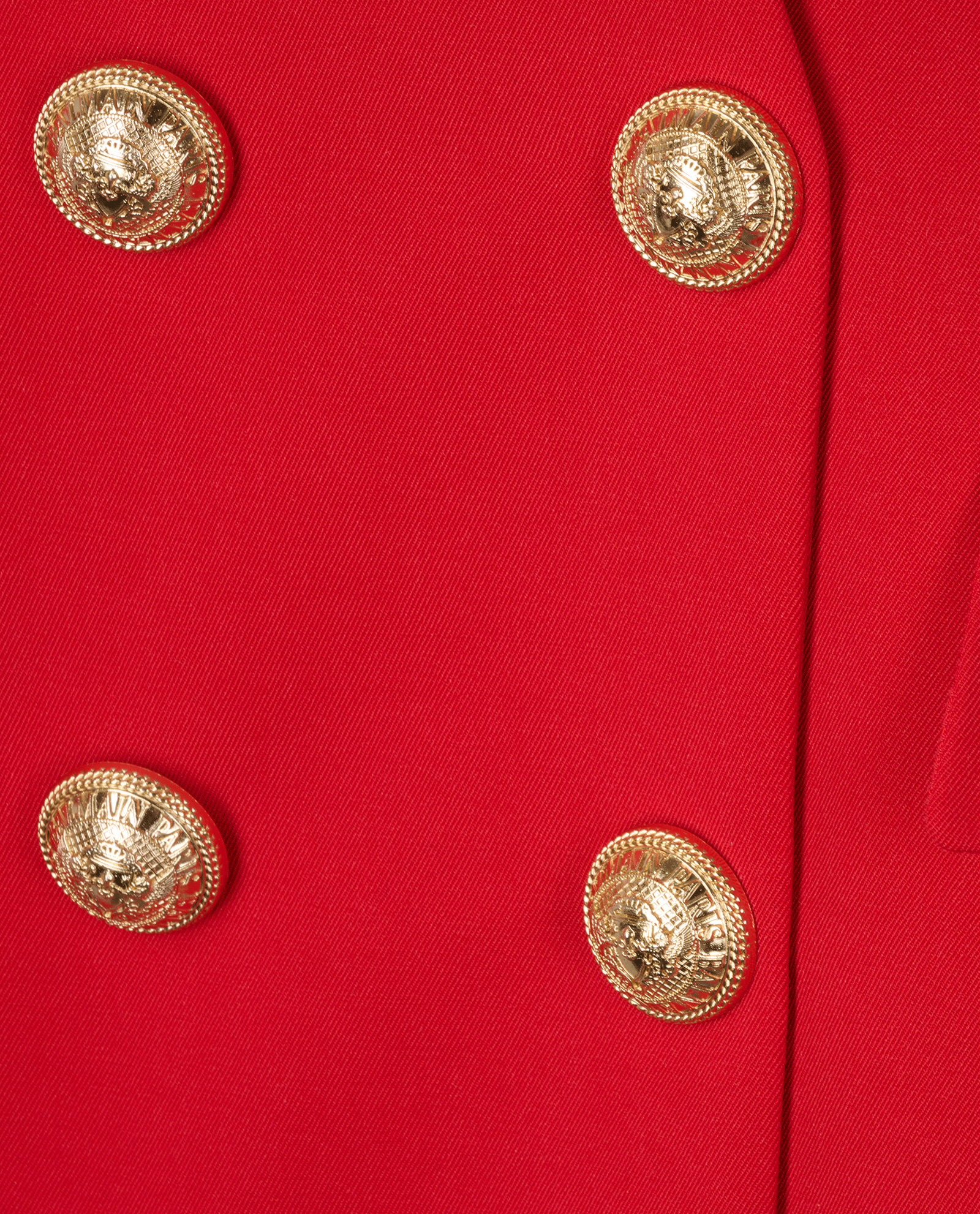 Balmain Double Breasted Dress, &pound;280, Clothing, Red, Wool, Other view