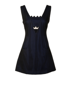 Self Portrait Sleeveless Mini Dress, Polyester, Blue, UK12, 2*