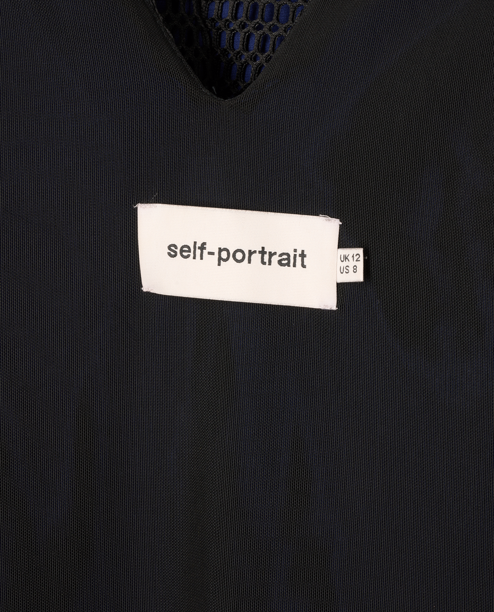 Self Portrait Sleeveless Mini Dress, &pound;110, Clothing, Blue, Polyester Mix, Other view