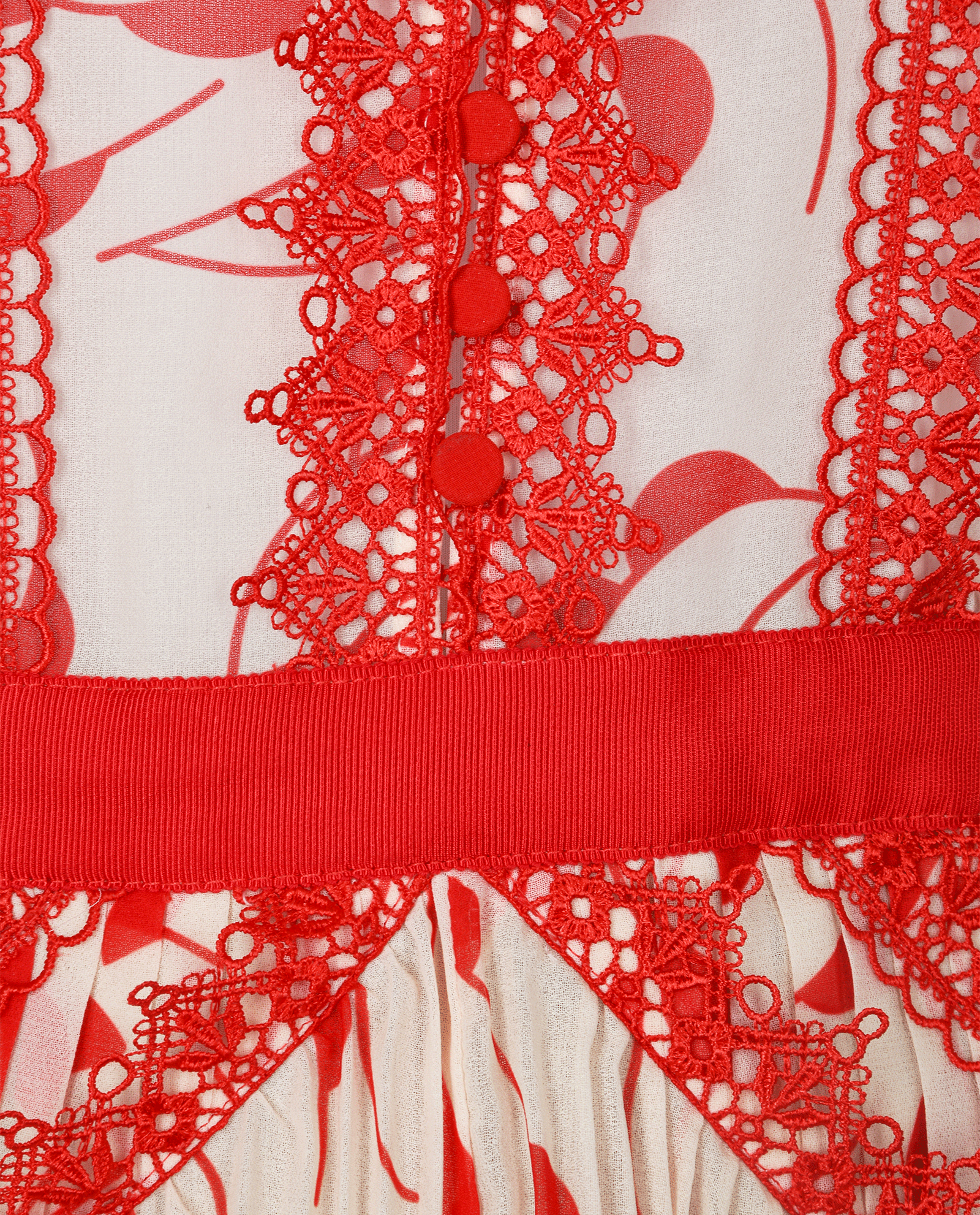 Self-Portrait Crescent Printed Maxi Dress, &pound;150, Clothing, Red, Polyester Mix, Other view