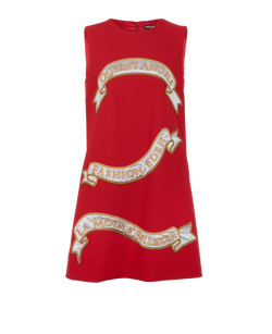 Dolce & Gabbana Queens's Angels Dress, Polyester, Red, UK14, 3*