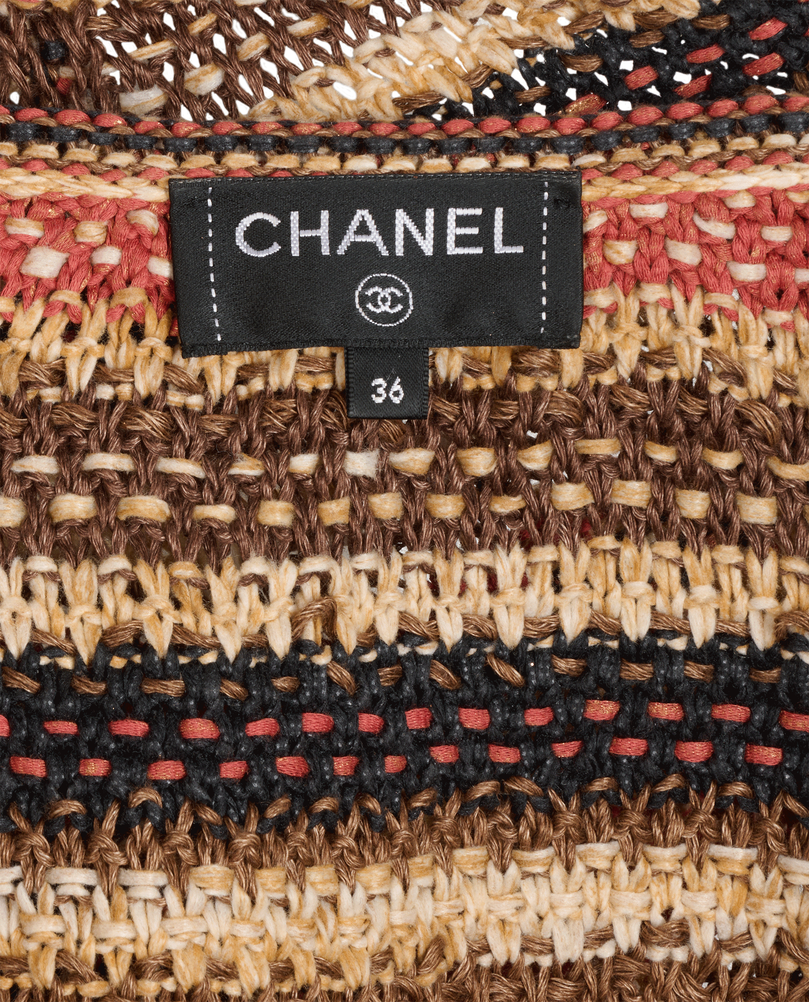 Chanel Knit Short Dress, &pound;750, Clothing, Brown/Orange, Linen, Other view