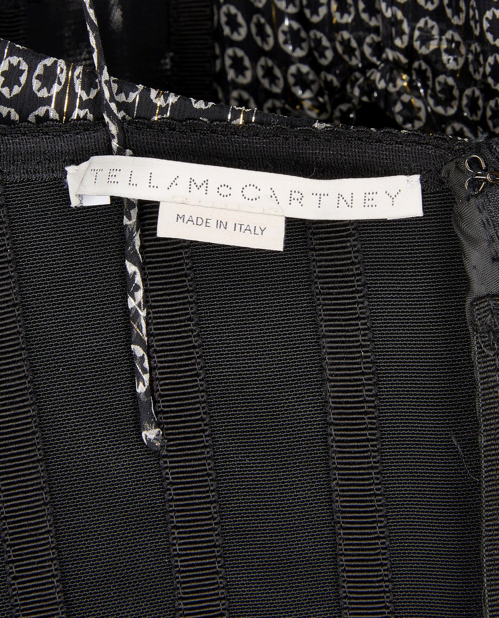 Stella McCartney Long Pleated Stars Dress, &pound;250, Clothing, Black/White, Silk, Other view