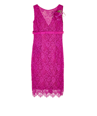 Dolce & Gabbana Lace Bow Dress, &pound;250, Clothing, Purple, Cotton, Front view