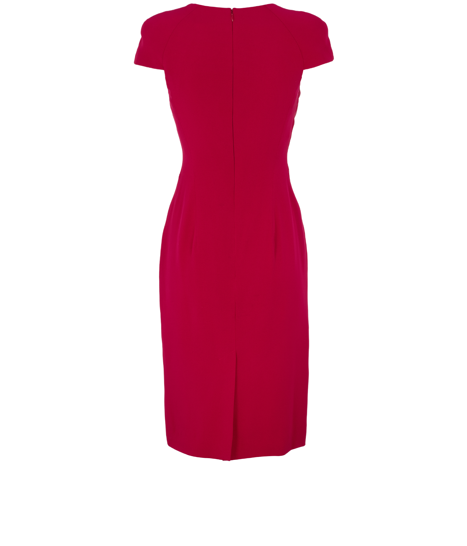 Alexander McQueen Midi Dress, &pound;250, Clothing, Purple, Silk, Back view