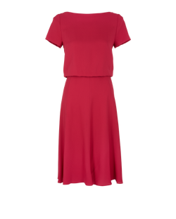 Gucci Backless Dress, Silk, Red, UK6, 3*