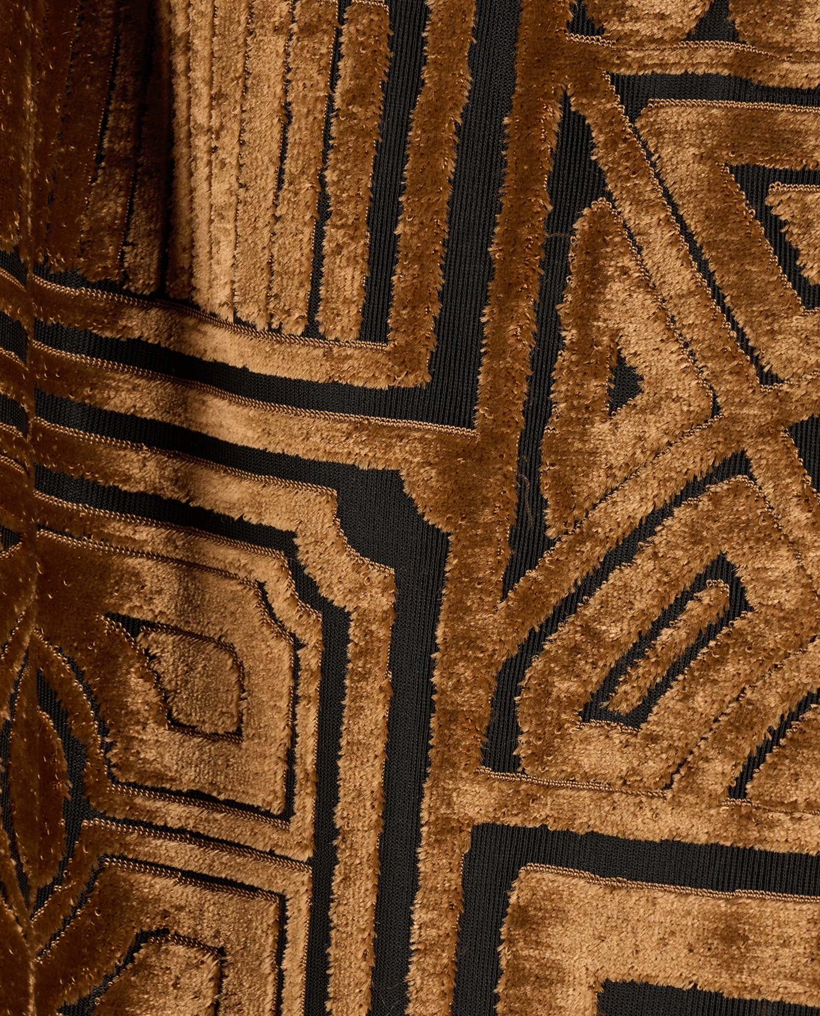 Burberry Bodycon Velvet Dress, &pound;220, Clothing, Black/Brown, Viscose, Other view