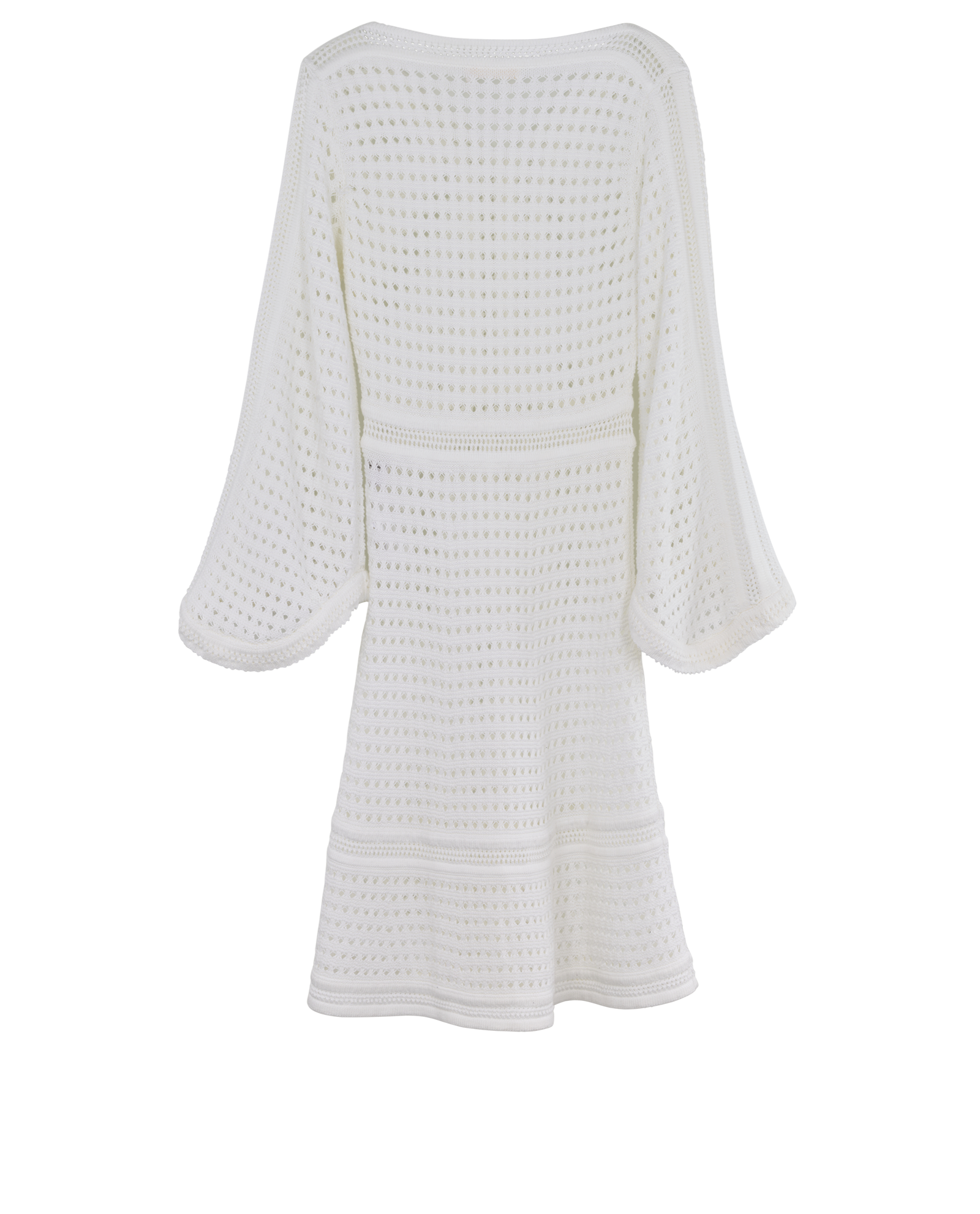 Chloe Crochet Mini Dress, &pound;220, Clothing, White, Cotton, Back view