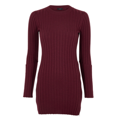 Joseph Jumper Dress, &pound;80, Clothing, Burgundy, Wool, Front view