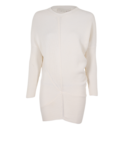 Stella McCartney Ribbed Jumper Dress, &pound;225, Clothing, Cream, Wool, Front view