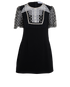 Self-Portrait Crystal Puff Sleeve Mini Dress, &pound;140, Clothing, Black, Polyester, Front view