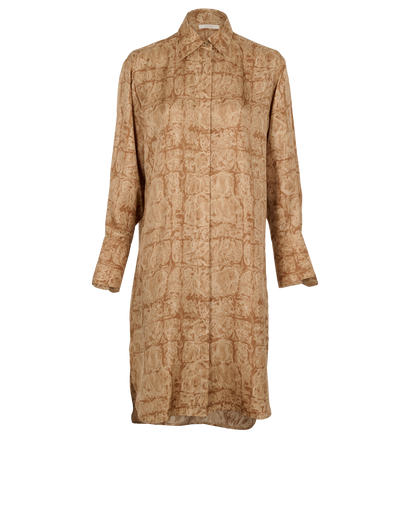 The Row Shirt Dress, &pound;430, Clothing, Beige, Silk, Front view