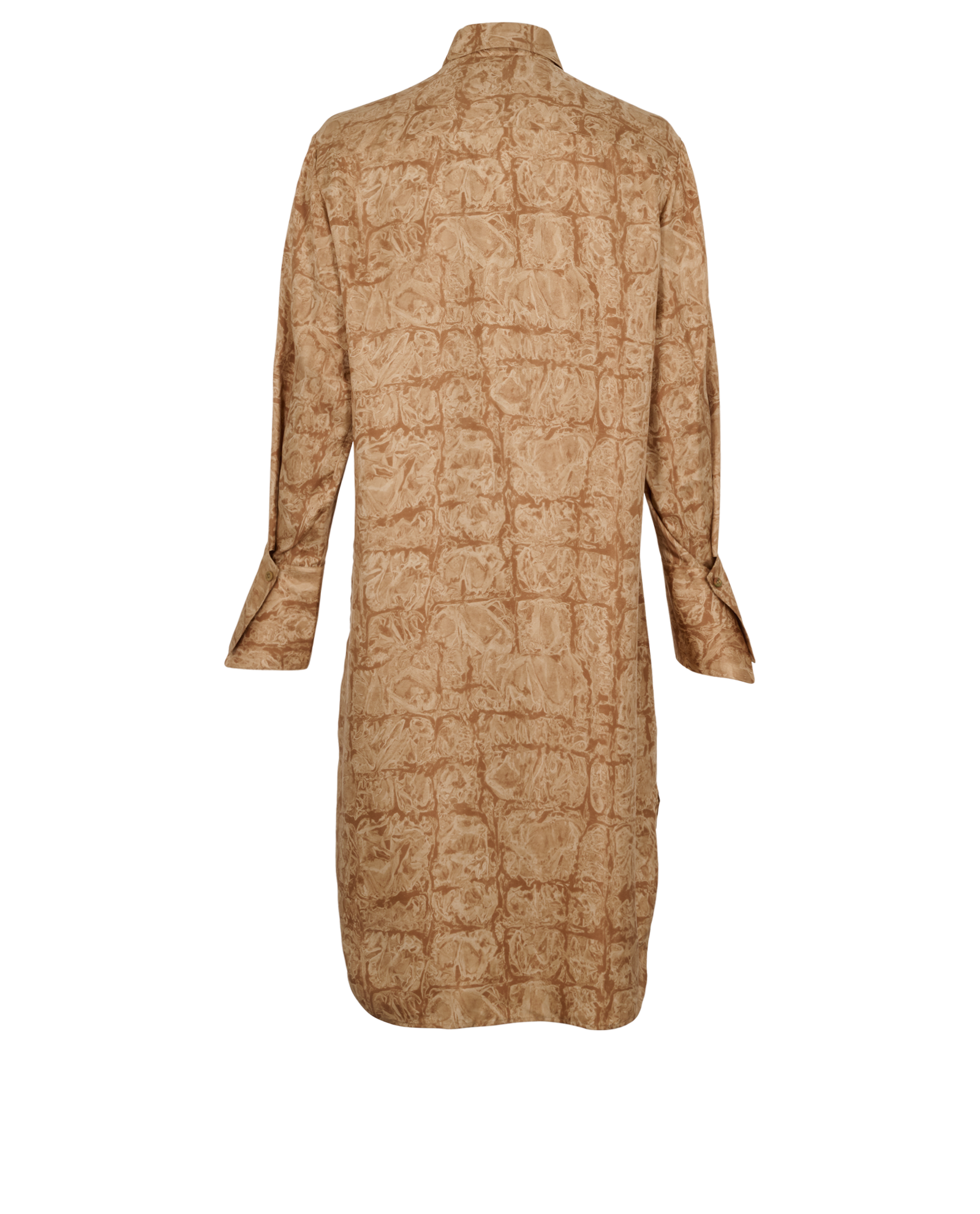 The Row Shirt Dress, &pound;430, Clothing, Beige, Silk, Back view
