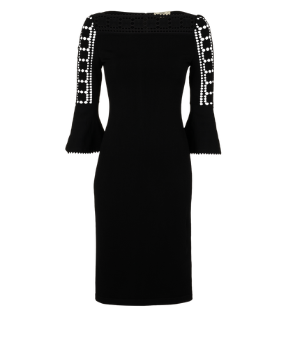 Fendi Cut-Out Dress, &pound;310, Clothing, Black, Polyester (Polymer)/Viscose, Front view