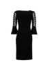 Fendi Cut-Out Dress, &pound;310, Clothing, Black, Polyester (Polymer)/Viscose, Front view