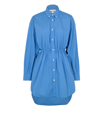 Miu Miu Poplin Dress, &pound;750, Clothing, Blue, Cotton, Front view