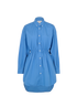 Miu Miu Poplin Dress, &pound;750, Clothing, Blue, Cotton, Front view