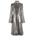 Acne Studios Mock-Neck Dress, £130, Clothing, Silver, Silk, Front view