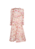 Zimmermann Matchmaker Floral Midi Dress, &pound;350, Clothing, Pink, Linen/Silk, Front view