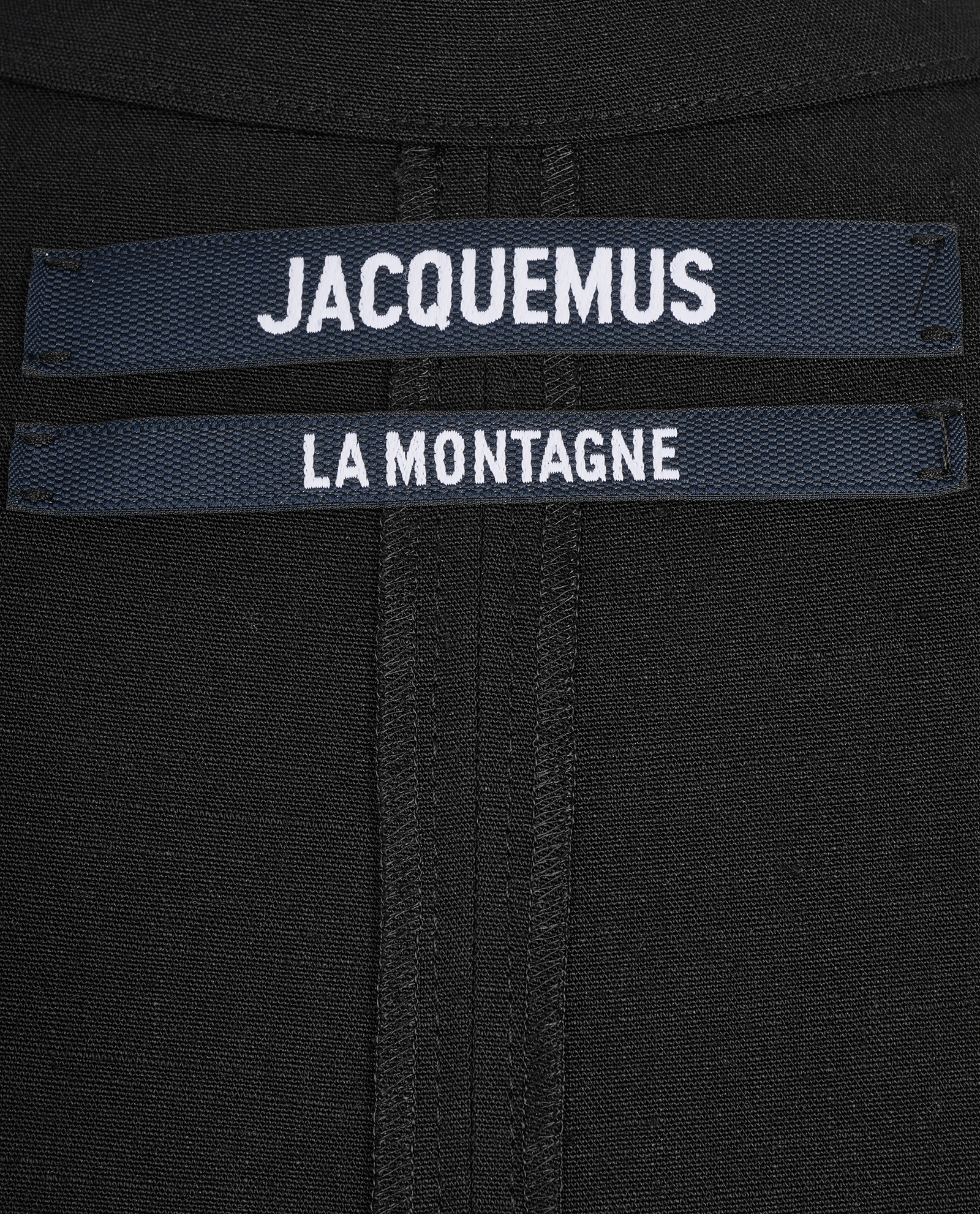 Jacquemus La Montagne Dress, &pound;120, Clothing, Black, Viscose, Other view