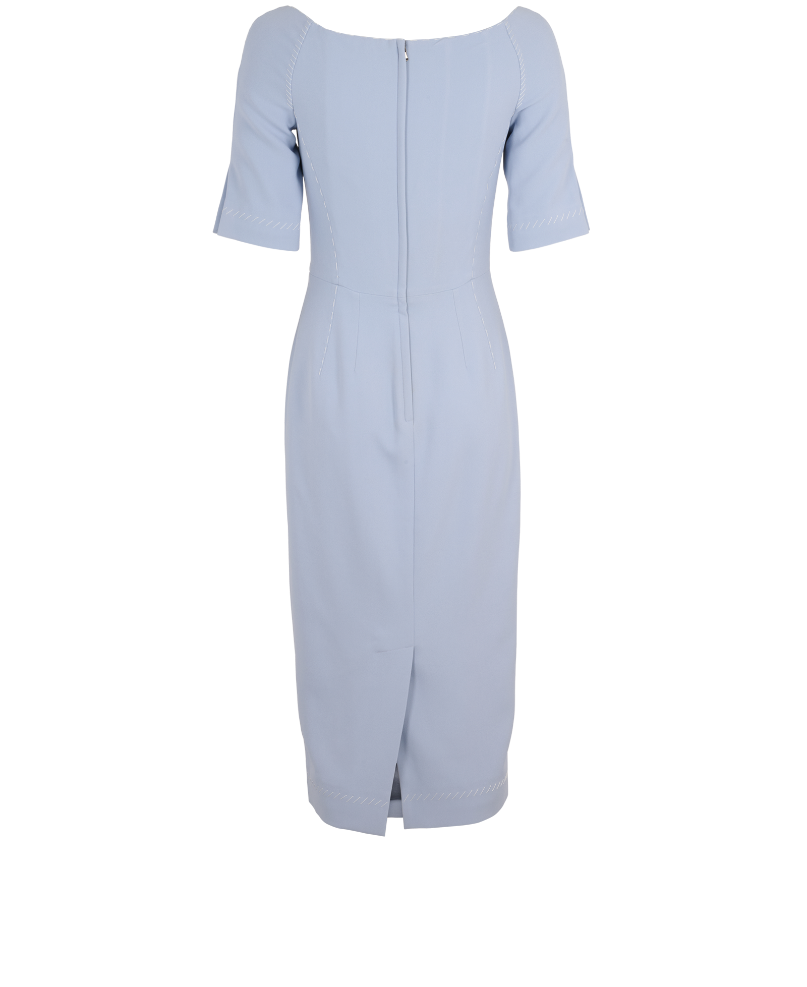 Dolce & Gabbana Corseted Dress, &pound;250, Clothing, Light Blue, Viscose, Back view