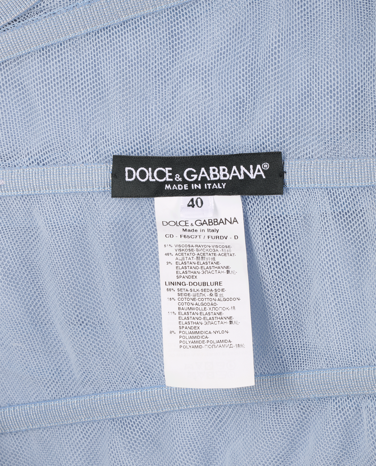 Dolce & Gabbana Corseted Dress, &pound;250, Clothing, Light Blue, Viscose, Other view