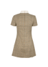 Self-Portrait Check Mini Dress, &pound;195, Clothing, Beige, Wool, Back view