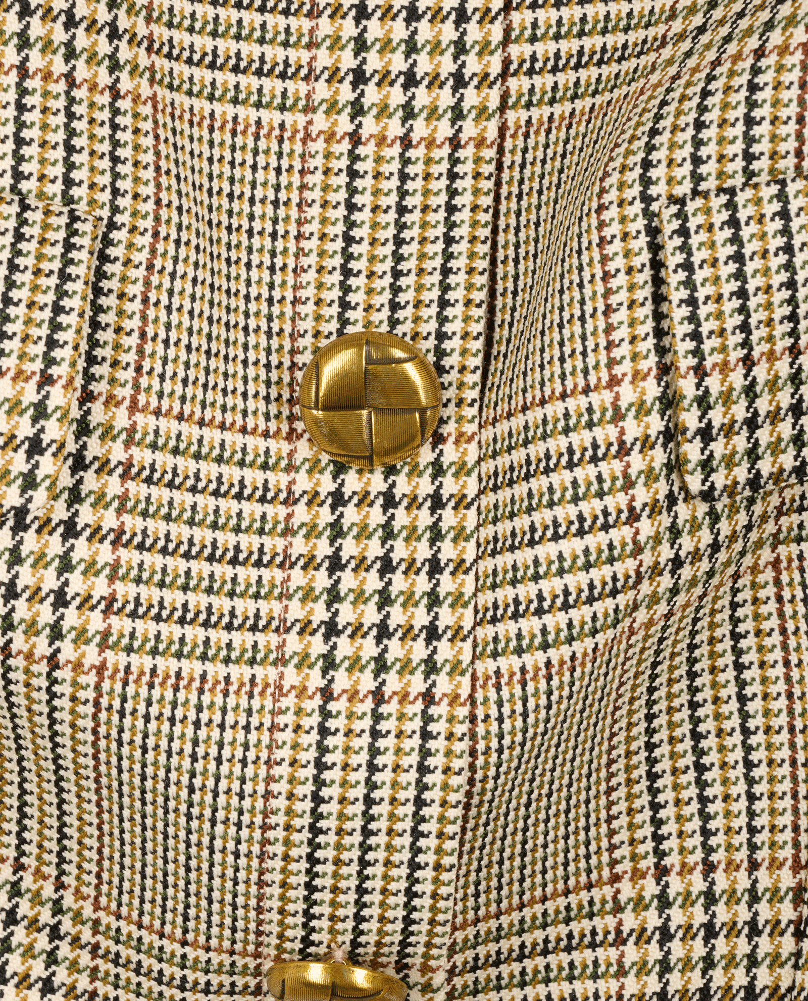 Self-Portrait Check Mini Dress, &pound;195, Clothing, Beige, Wool, Other view