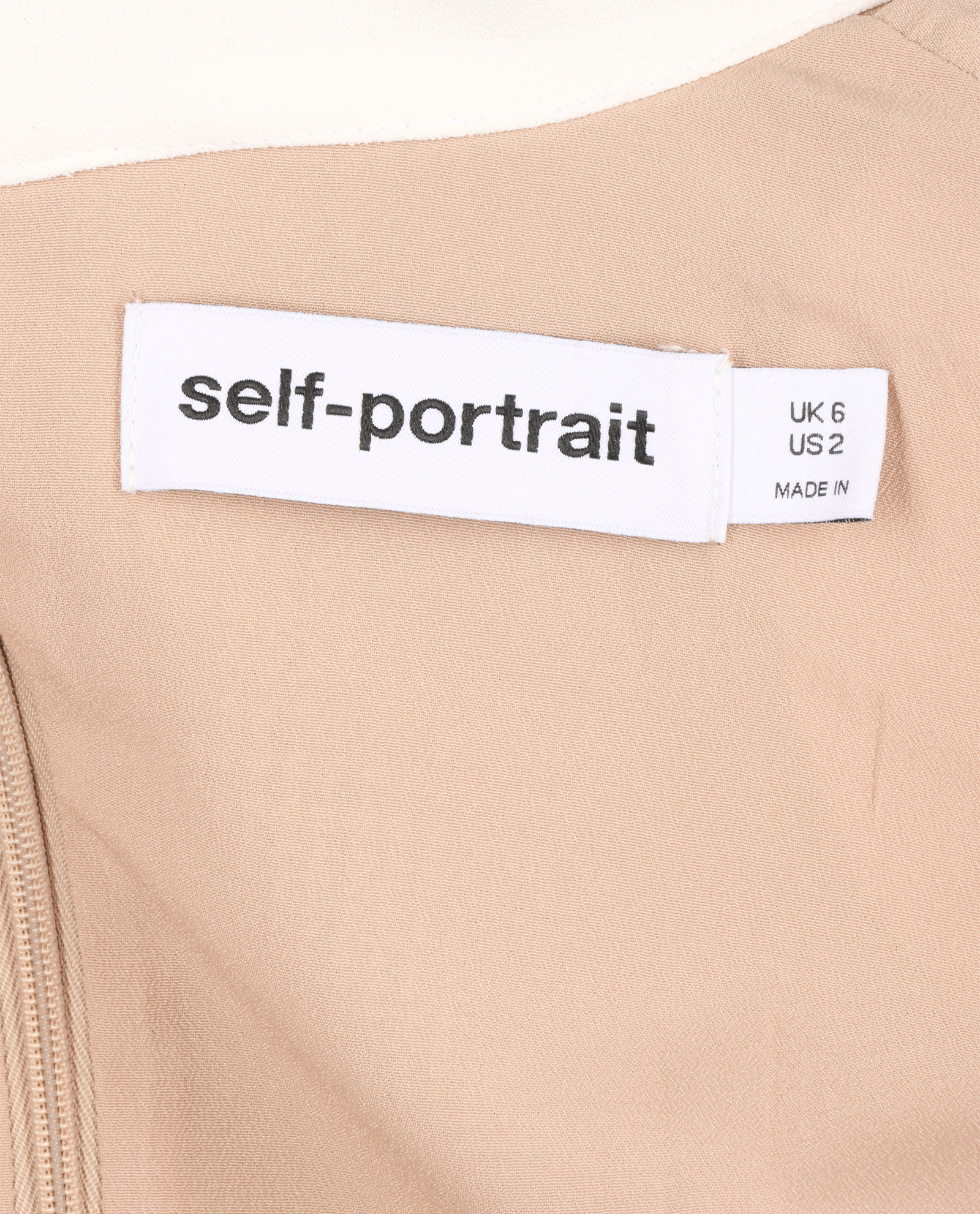 Self-Portrait Check Mini Dress, &pound;195, Clothing, Beige, Wool, Other view