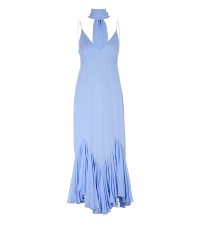 Khaite Candita Dress, &pound;595, Clothing, Light Blue, Silk, Front view