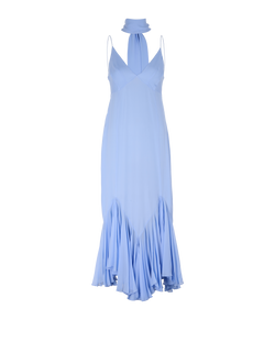 Khaite Candita Dress, Silk, Blue, Sz XS, 3*