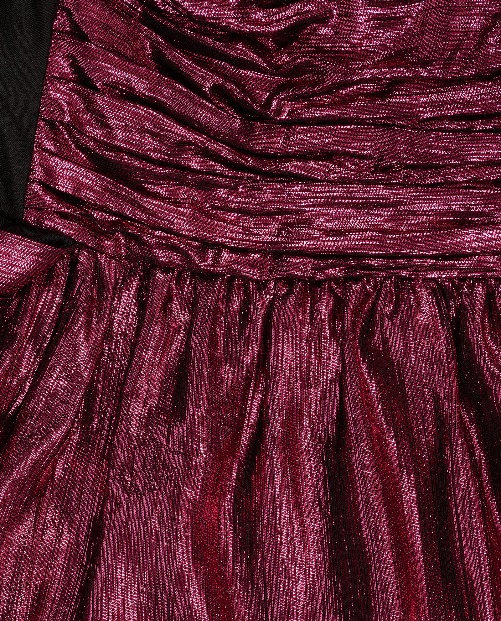 Saint Laurent One-Shoulder Lame Mini Dress, &pound;350, Clothing, Pink, Acetate/Viscose, Other view