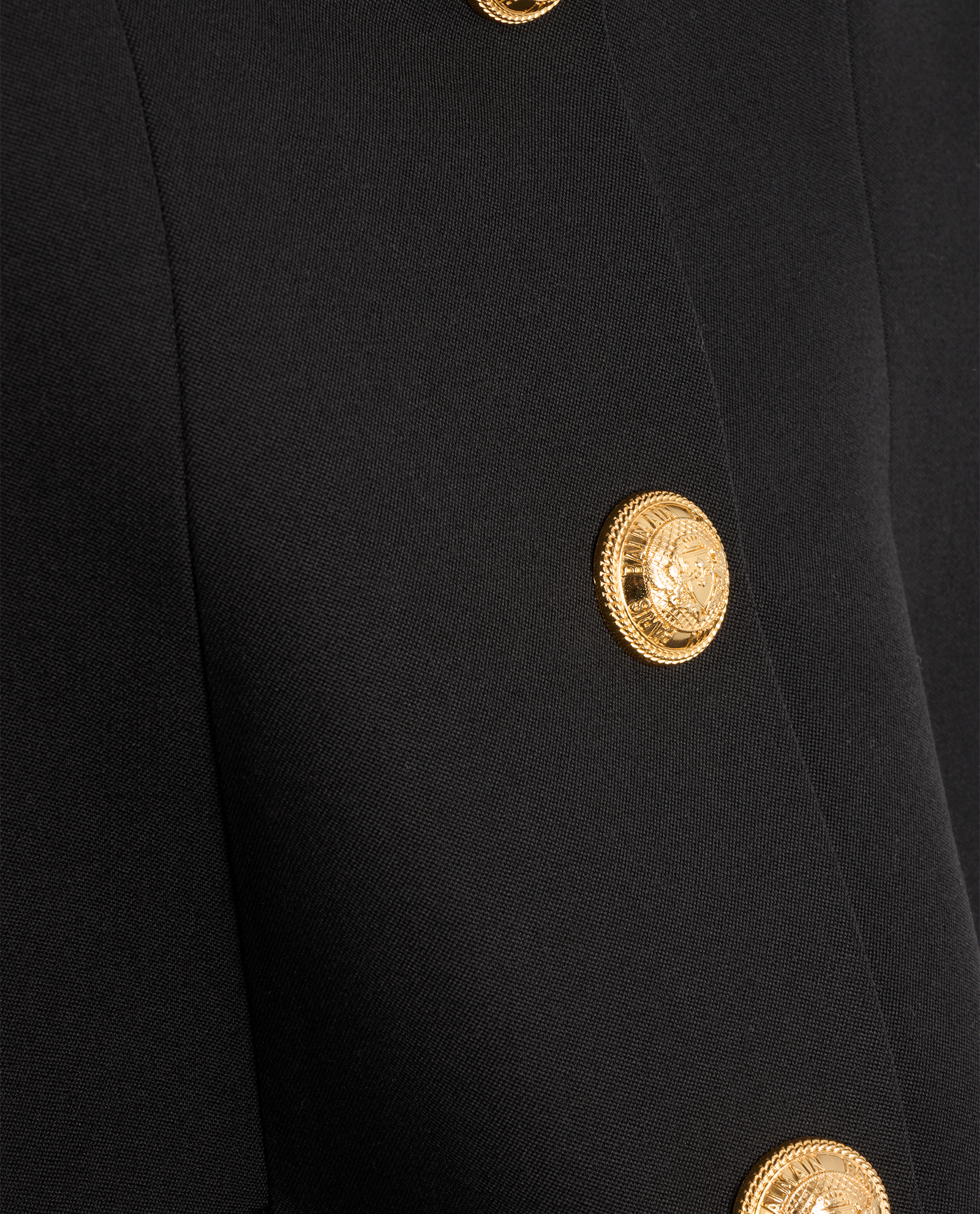 Balmain  Square Neck Mini Dress, &pound;350, Clothing, Black, Wool, Other view