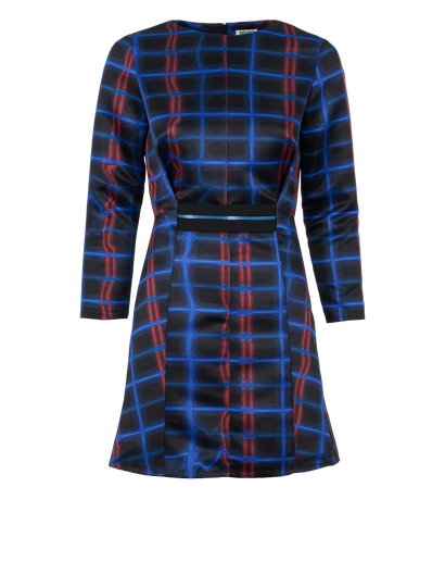 Kenzo Patterned Mini Dress, &pound;80, Clothing, Blue, Polyester (Polymer), Front view
