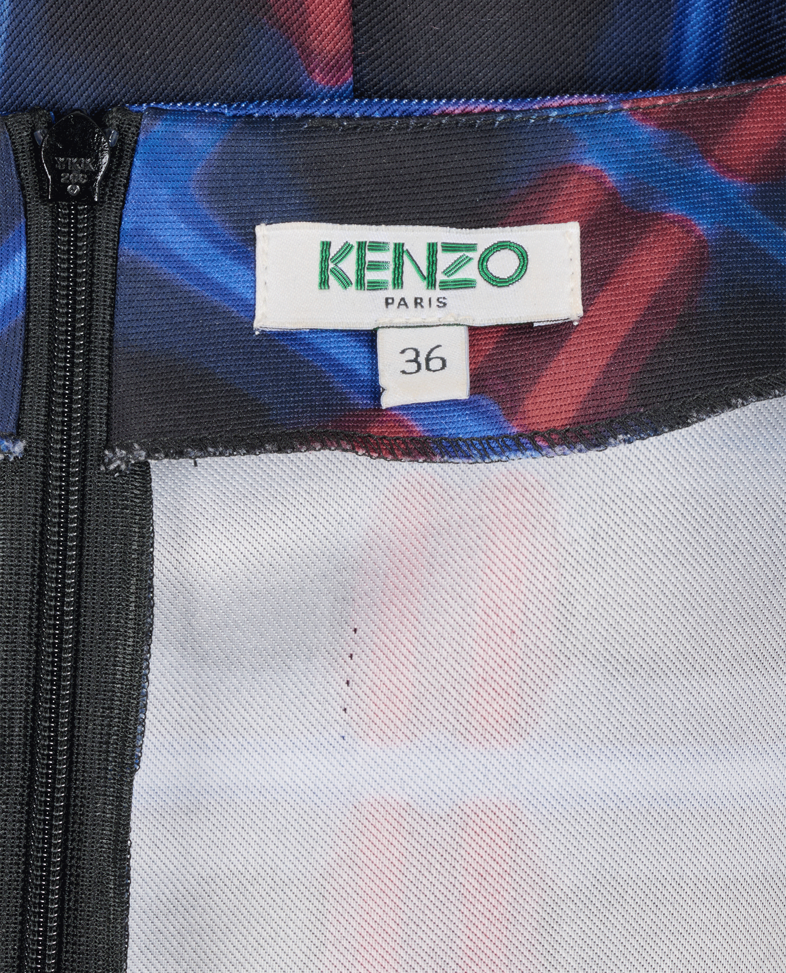 Kenzo Patterned Mini Dress, &pound;80, Clothing, Blue, Polyester (Polymer), Other view