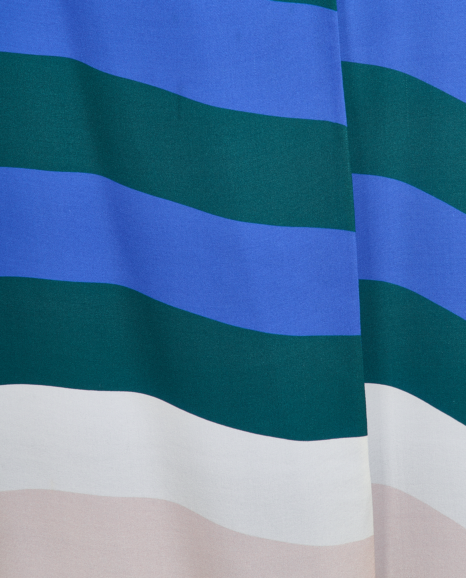 Fendi Striped Wrapped Dress, &pound;250, Clothing, Beige/Blue/Green, Silk, Other view