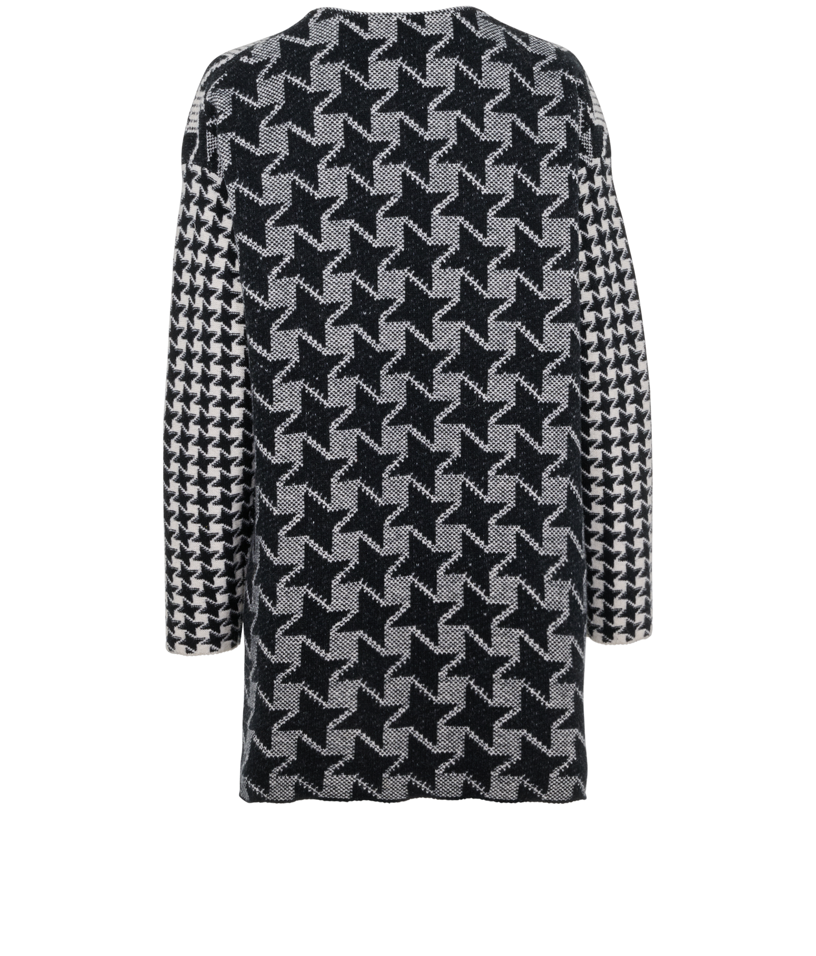 Stella McCartney Dogtooth Midi Dress, &pound;230, Clothing, Black/White, Wool, Back view